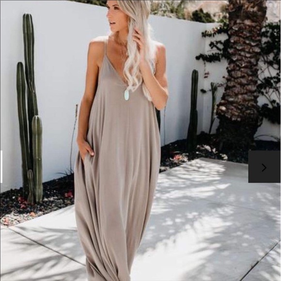 V Neck Harem Maxi Dress - Picture 4 of 4